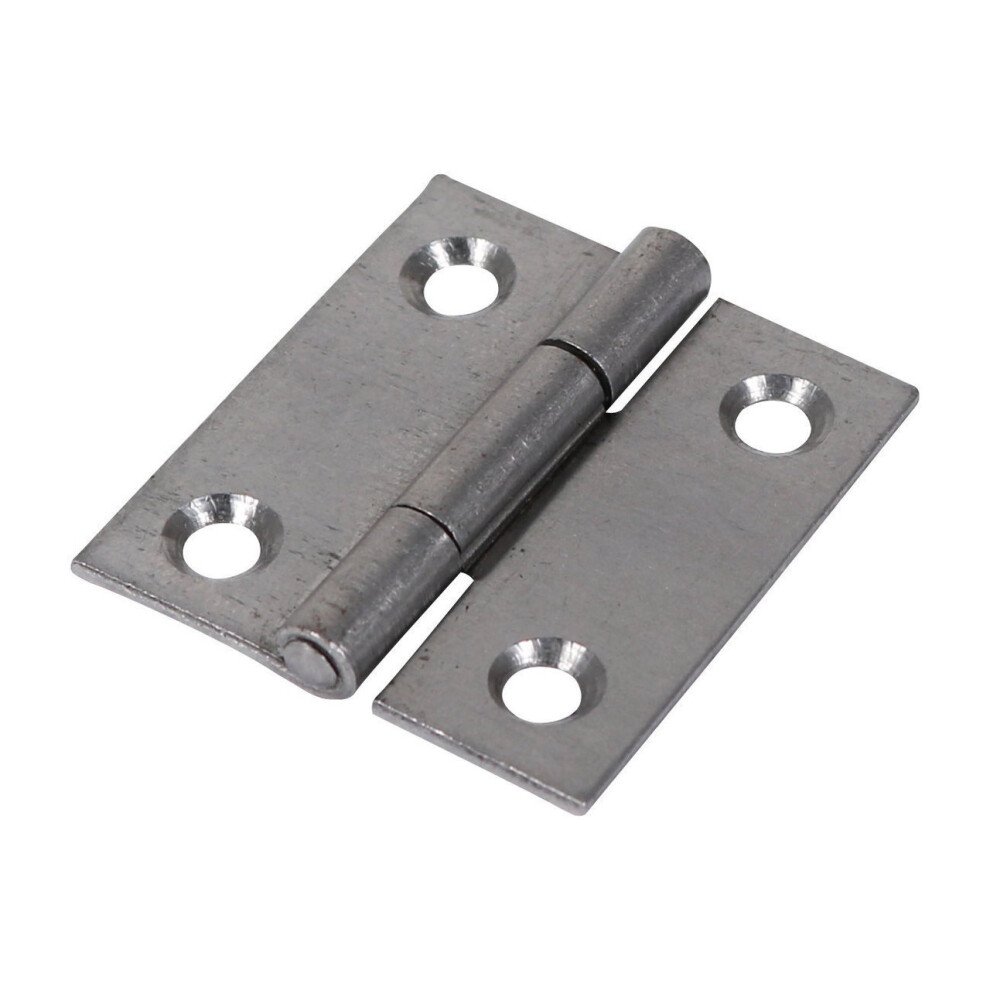 Timco Steel 1838 Pattern Fixed Pin Butt Hinge - 38 x 34 x 1.2mm (Self Coloured) (2 Pack)