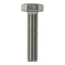 Timco Stainless Steel Set Screws / Bolts (Silver) - M8 x 100mm (5 Pack Bag)
