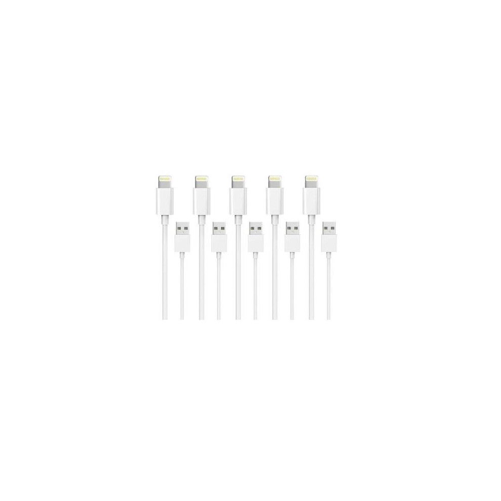 5 Pack 1M Lightning Charger iPhone 14/13/12/11/ Xs/Max/X/8/7/6