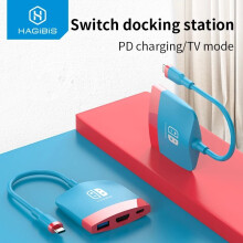 HAGIBIS USB C Switch Docking Station HUB Adapter USB C to 4K HDMI USB 3.0 PD 100W Charging for Nintendo Switch Macbook Pro