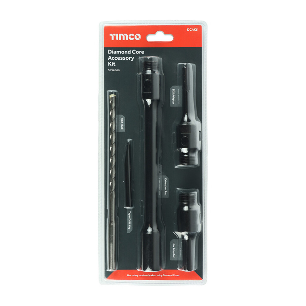 Timco Dry Diamond Core Accessory Kit - 5pcs (1 Pack)