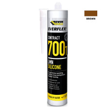Everbuild Everflex Contract 700T LMN Silicone Sealant - Brown (300ml)