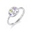 Philip Jones Jewellery Silver Plated Chakra Tree of Life Ring Created with Zircondia Crystals 1