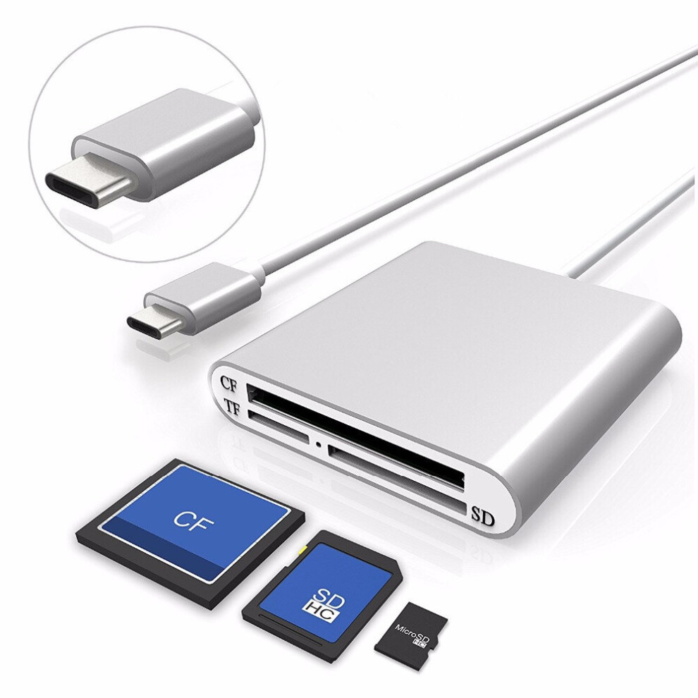 Bakeey Usb3.0 Type C High Speed Cf Sd Tf Micro Sd Card Micro Sd Smart Memory Card Reader Otg Adapter 6936761889711