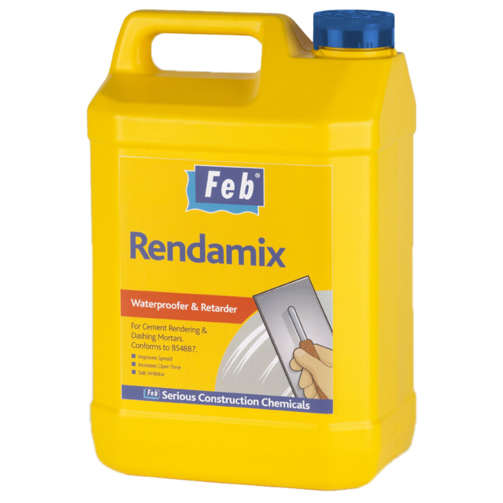 Everbuild Feb Rendamix 5 Litre Amber