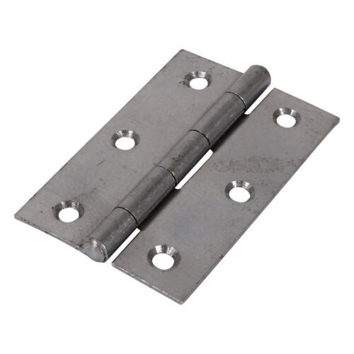 TIMco Timco Steel 1838 Pattern Fixed Pin Butt Hinge - 90 x 60 x 1.7mm (Self Coloured) (2 Pack)