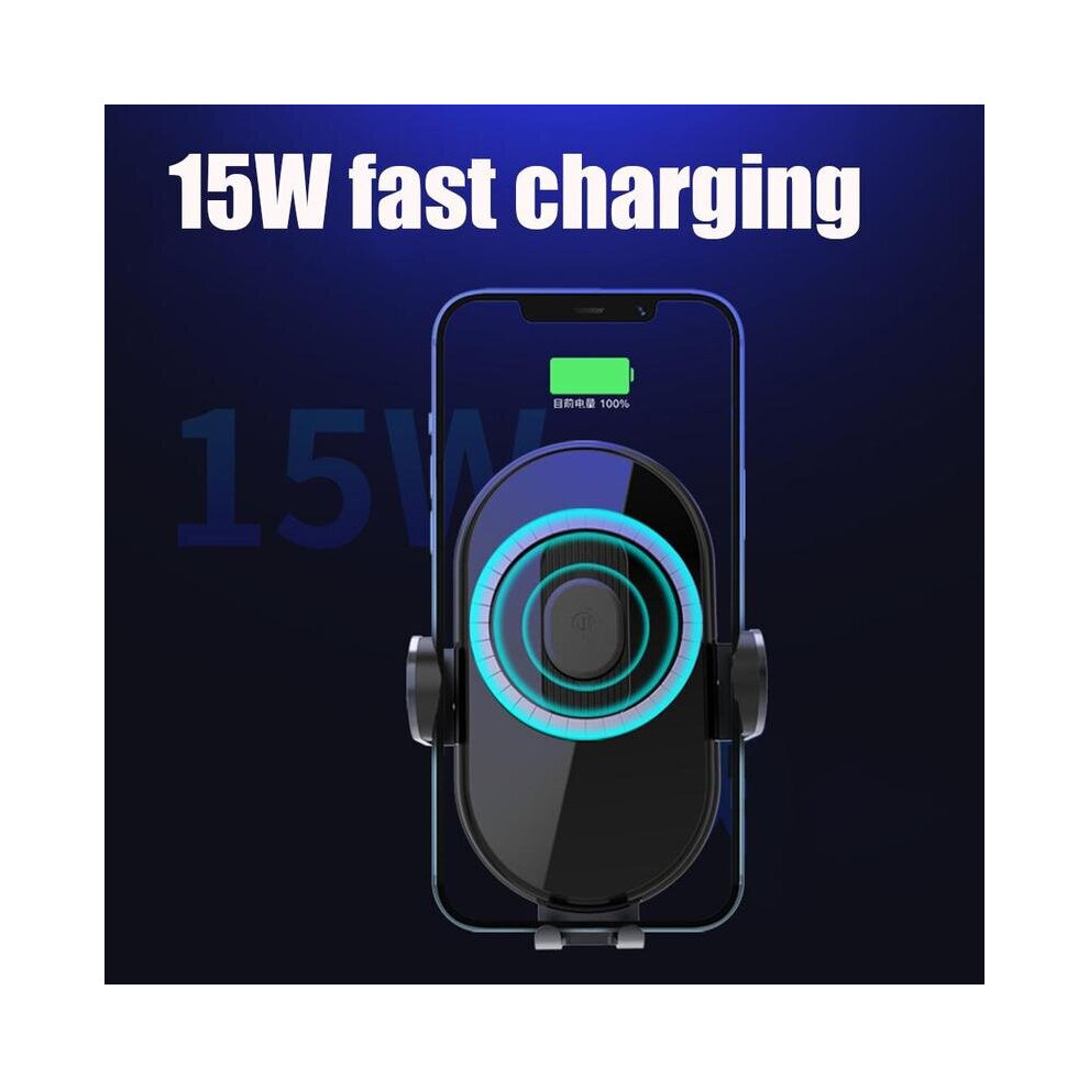Bakeey 15W Wireless Car Charger Stand Automatic Clamping Car Phone Holder Qi Fast Charging For Iphone 12 12Pro Max Huawei P40 Mate 40 Pro 6098332631607