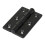 TIMco Timco Cast Iron 200 Pattern Fixed Pin Butt Hinge - 75 x 50 x 3.5mm (Epoxy Black) (2 Pack) 1