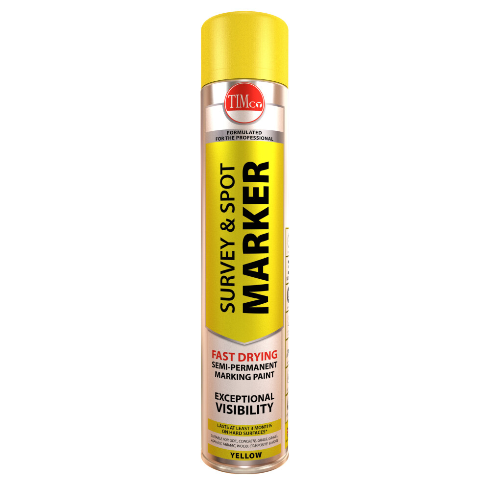 TIMco Survey & Spot Marker - Yellow 750ml