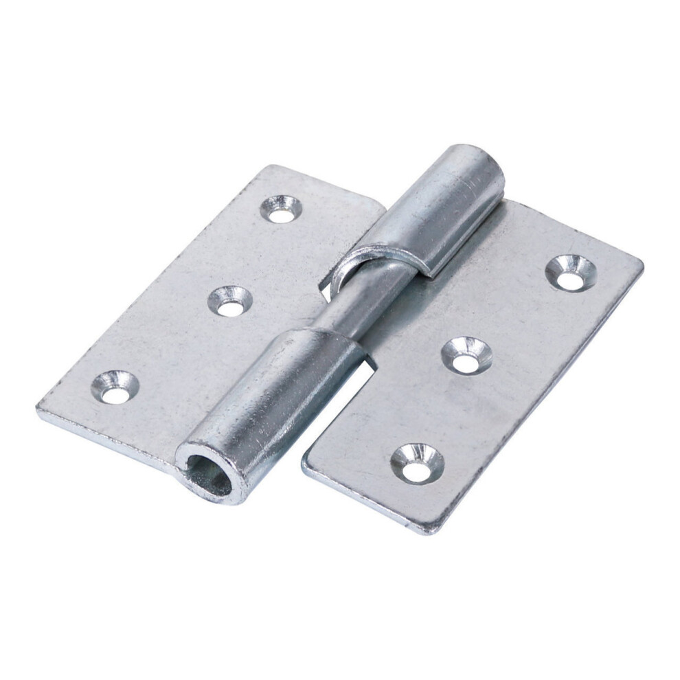 Timco Steel 466 Pattern Left Hand Rising Butt Hinge - 75 X 72 X 2.5Mm (Bright Zinc) (2 Pack)
