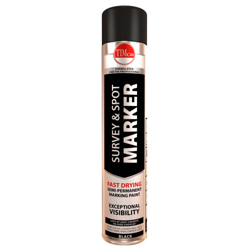 TIMco TIMco Survey & Spot Marker - Black 750ml