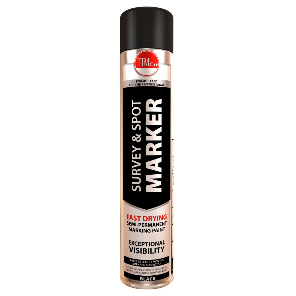 TIMco Survey & Spot Marker - Black 750ml