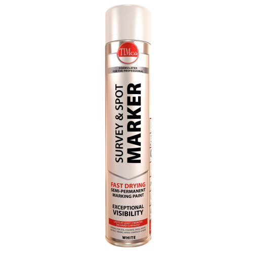 TIMco TIMco Survey & Spot Marker - White 750ml