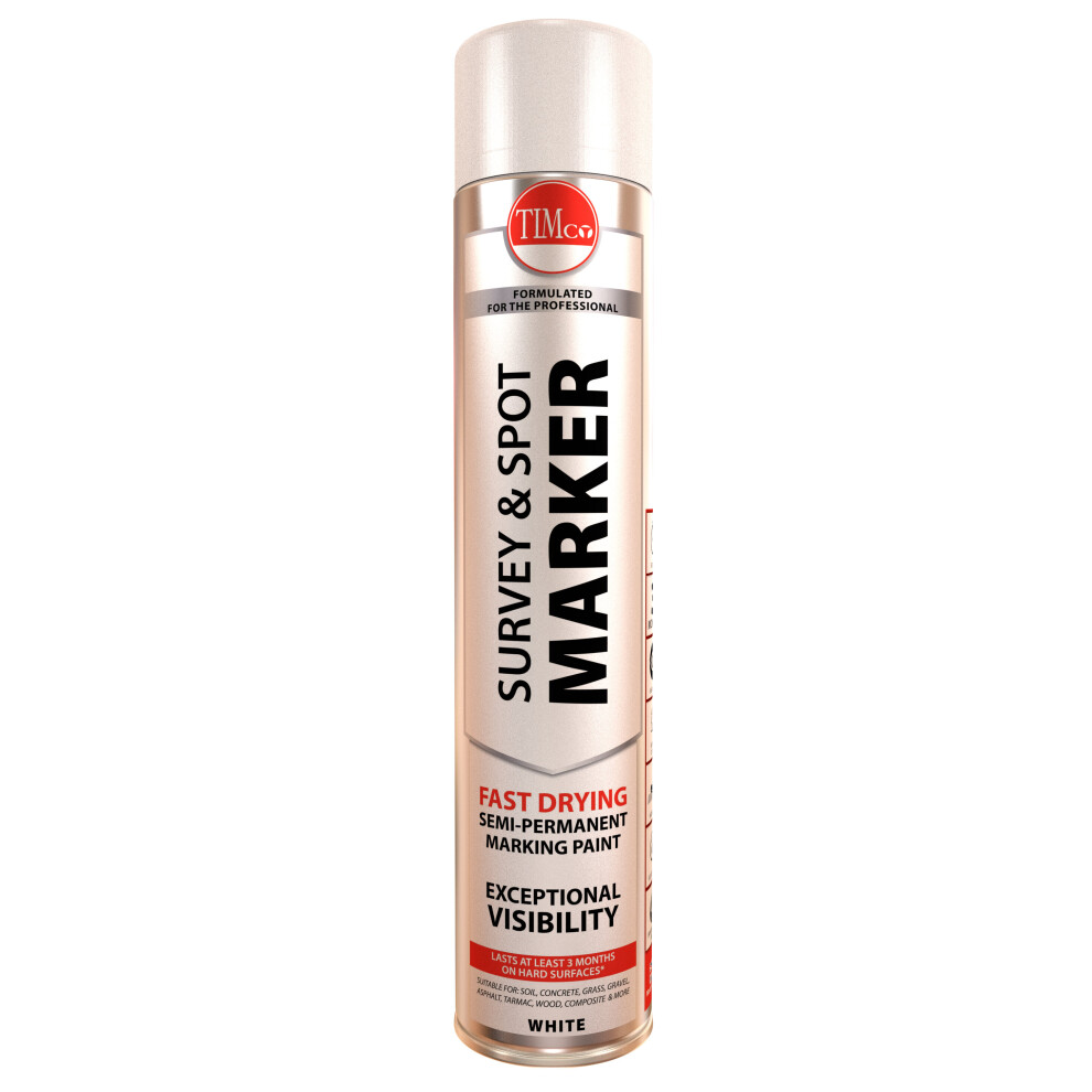 TIMco Survey & Spot Marker - White 750ml