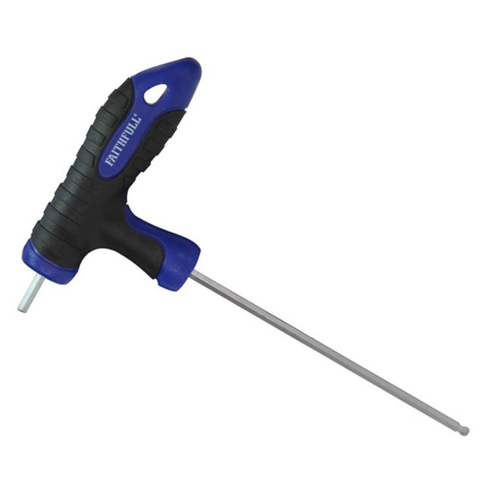 Faithfull Ball Ended T-Handle Hexagon Key - 4mm