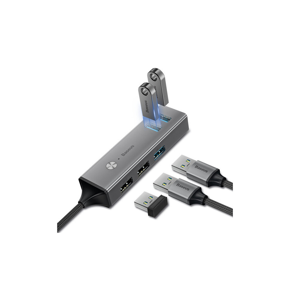Baseus Usb Or Type C 3.0 To 3 Usb3.0 + 2 Usb2.0 Otg Hub Converter Adapter For Smart Phone Macbook 775691212598