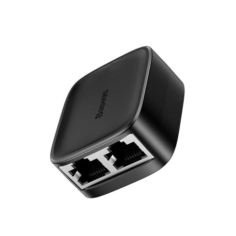 Baseus Network Rj45 Ethernet Splitter Adapter 1 Male To 2 Female Lan Splitter 689749615913