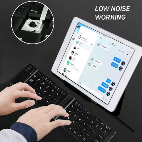 67 Keys Foldable Wireless bluetooth Mobile Phone Tablet PC Laptop Keyboard Support Android   IOS System 2