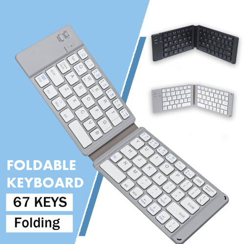 67 Keys Foldable Wireless bluetooth Mobile Phone Tablet PC Laptop Keyboard Support Android   IOS System 1