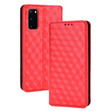 (Red) Case for Samsung Galaxy S20 FE 5G/4G Card Holder Flap Functional PU Leather Flip Wallet Cover Compatible with Samsung Galaxy S20 FE 5G/4G Case