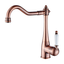Kitchen Faucet Copper Bar Faucet Single Handle Traditional Period Single Ceramic Handle Kitchen Sink Faucet Antique Faucet