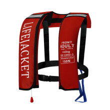 (Red-B) NEW Adult Automatic Life Jacket 150N Life Jacket Buoyancy Aid Water Sports