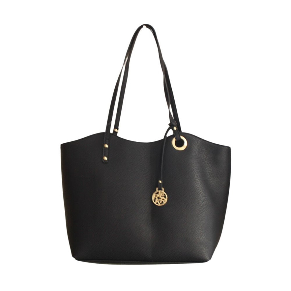 H1369-00| Black | Large Tote Handbag