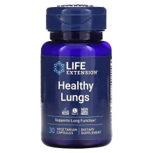 Life Extension, Hälsosamma Lungor, 30 Vegetariska Kapslar