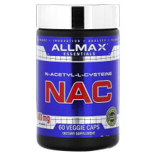 ALLMAX, Esenciales, NAC, 600 mg, 60 Veggie Caps