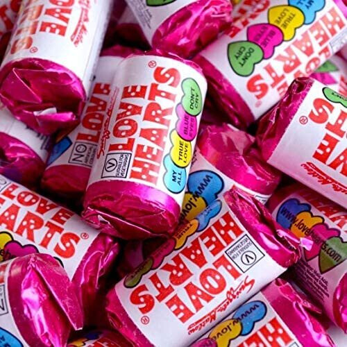 SWIZZLES MATLOW Swizzels Love Hearts Mini Rolls 500g 1
