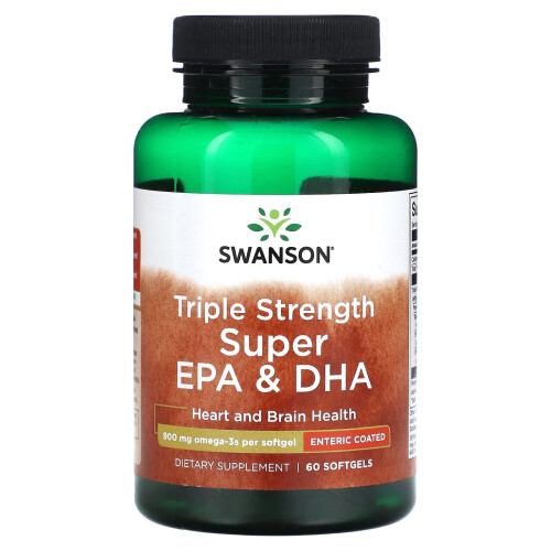Swanson, Super EPA et DHA Triple Concentration, 900 mg, 60 Gélules