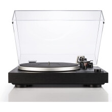 Dual Electronics Dual CS 518 Belt Drive Manual Turntable with Twin Gimbal Design Tonearm Black Vinyl Veneer