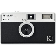 KODAK EKTAR H35 Half Frame Film Camera, 35mm, Reusable, Focus-Free, Lightweight, Easy-to-Use (Black) (Film & AAA Battery are not Included)