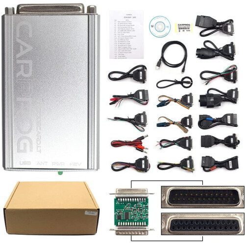 CARPROG V10.93 Full Auto ECU Programmer airbag Reset Detector Full Set 21 Adapter Version