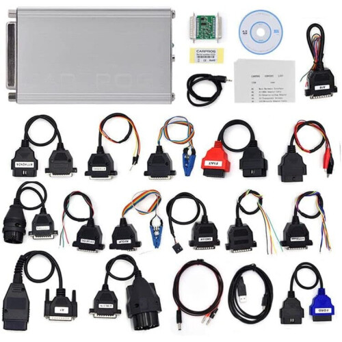 CARPROG V10.93 Full Auto ECU Programmer with 21 Adapters, USB PC Interface, Airbag/Immo, Dashboard & Odometer Tools