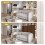 Costway 182cm Room Divider 4-Panel Folding Steel Frame Divider 6