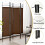 Costway 182cm Room Divider 4-Panel Folding Steel Frame Divider 8