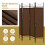Costway 182cm Room Divider 4-Panel Folding Steel Frame Divider 7