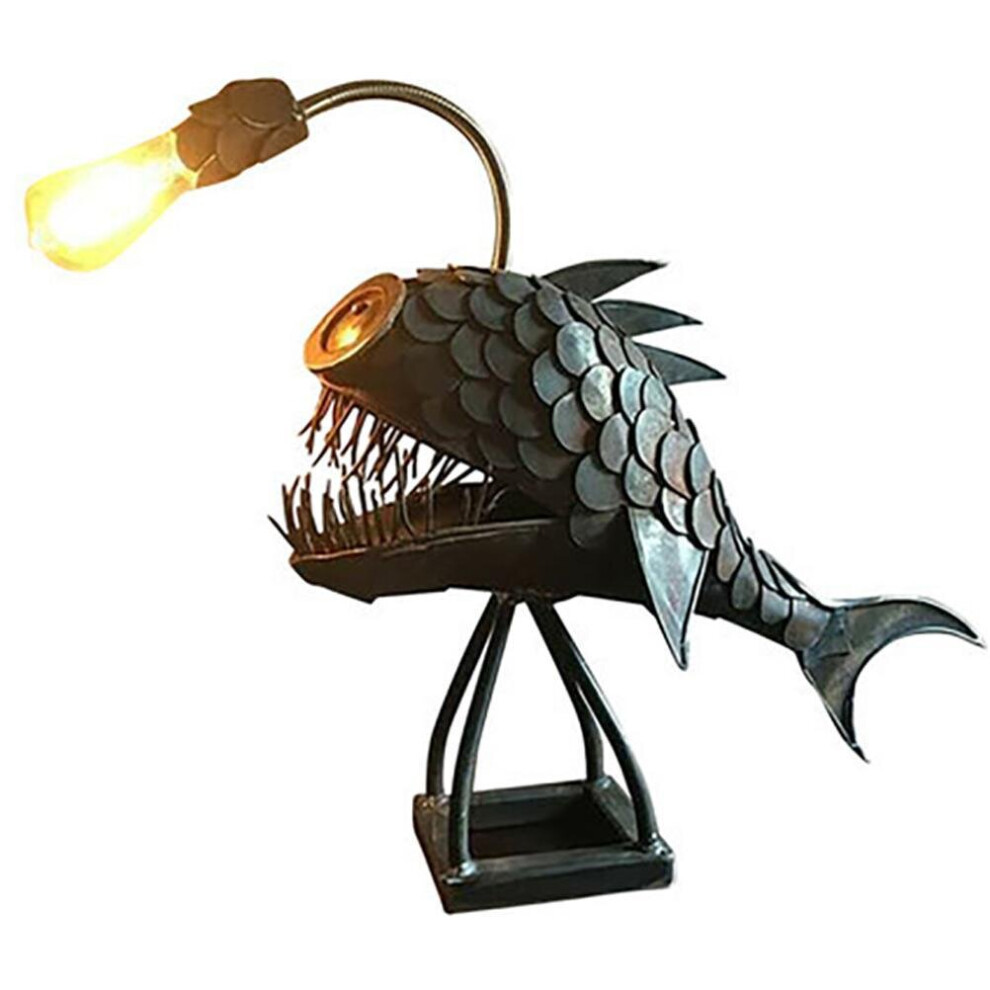 (Big) Angler Fish Night Light Flexible Lamp USB Table Lamps for Bar Home Art Decorative Ornaments