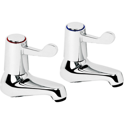 NES Home Modern Design Set Of Hot & Cold Chrome Contract Basin Taps