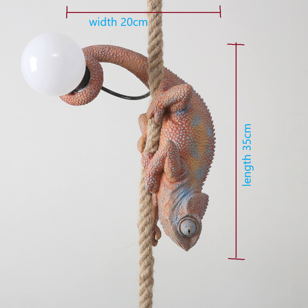 (color Head down) chameleon Pendant Light Lamp Led lizard Animal Light