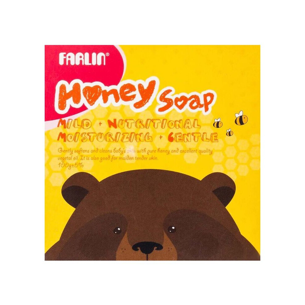 Farlin Moisturizing Transparent Baby Soap With Honey 100g