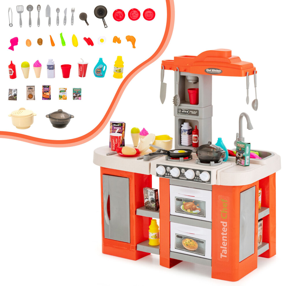 Kids Kitchen Playset with Accessories Pretend Kitchen Toy Set