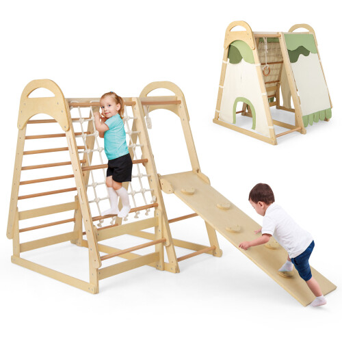 Casart Multi-functional Kids Climbing Toy Indoor Jungle Gym Play Set