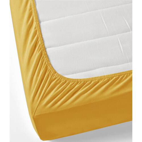 Imperial Rooms (King, Mustard) Fitted Bed Sheets Poly Cotton Single Double King 2