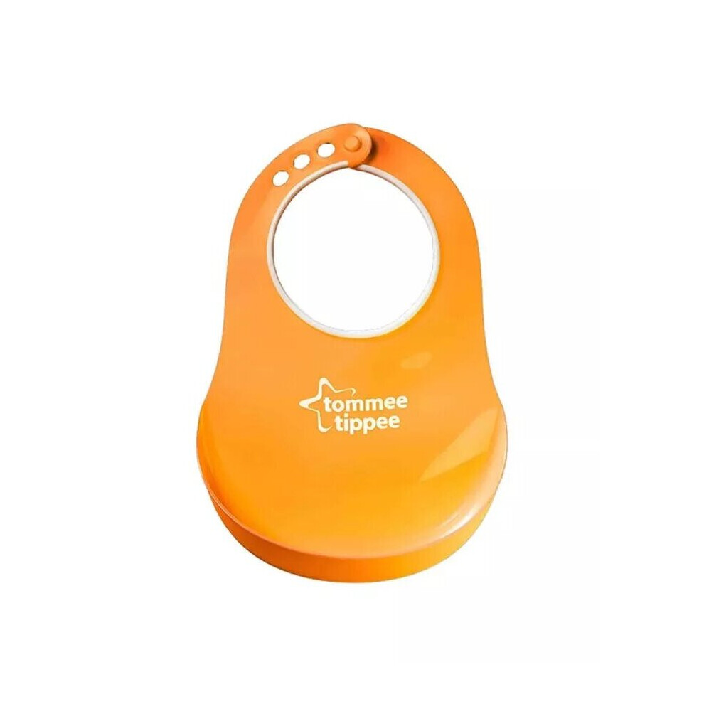 Tommee Tippee Essentials Basics Comfi Neck Bib Orange For 6 Months