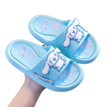 (Cinnamoroll, 38/39=Foot Length22.5cm/8.85in) Slippers Sanrio Cartoon Adults Kids Indoors Anti Slip Kuromi Melody Cinnamoroll