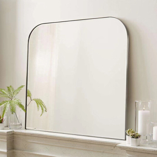 Living And Home (40*60cm) Modern Black Rectangle Frame Wall Mirror