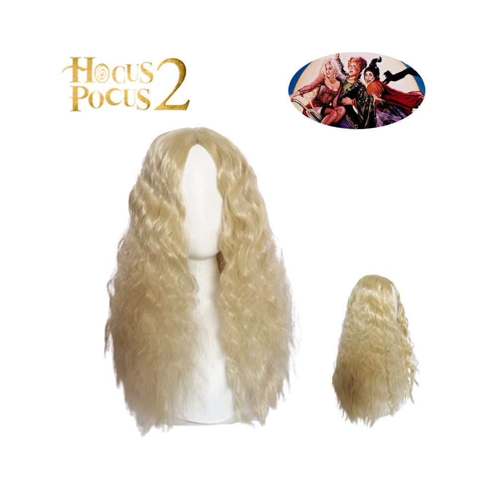 Sarah Sanderson Cosplay Wig Hocus Pocus 2 Curly Hair Halloween Carnival Prop Cos