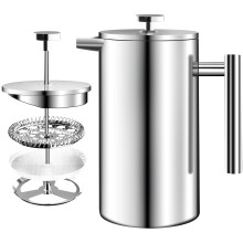 (1000ML) Stainless Steel French Press Coffee Maker